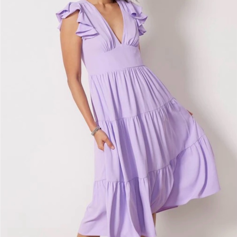 Amanda Uprichard Annette Dress in violina, small